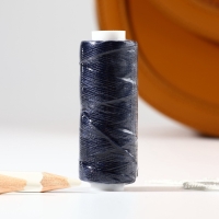 Нитки вощёные, круглые, 300D/3, 0,35 мм, 60 ± 2 м, цвет тёмно-синий Нитки вощёные, круглые, 300D/3, 0,35 мм, 60 ± 2 м, цвет тёмно-синий