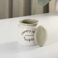 Набор сервировочный &laquo;Домик в деревне&raquo;, 2 предмета: банка для сахара 300 мл, молочник 300 мл, керамические, цвет белый