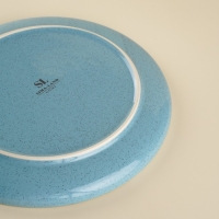 Набор тарелок фарфоровых SL Home &laquo;Аззура&raquo;, d=25,5 см, цвет бирюзовый