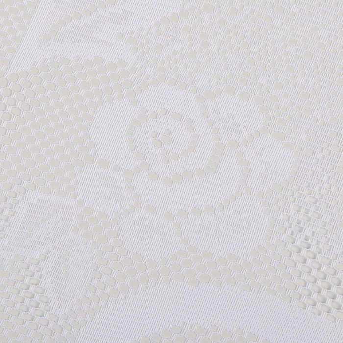 Занавеска со шторной лентой 470х165 см, цвет белый, 100% полиэстер