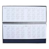 Планинг датированный 2024 года, 294 х 142 мм, 64 листа, на гребне, Attomex.Orion, твёрдая обложка бумвинил, блок 70 г/м2, синий