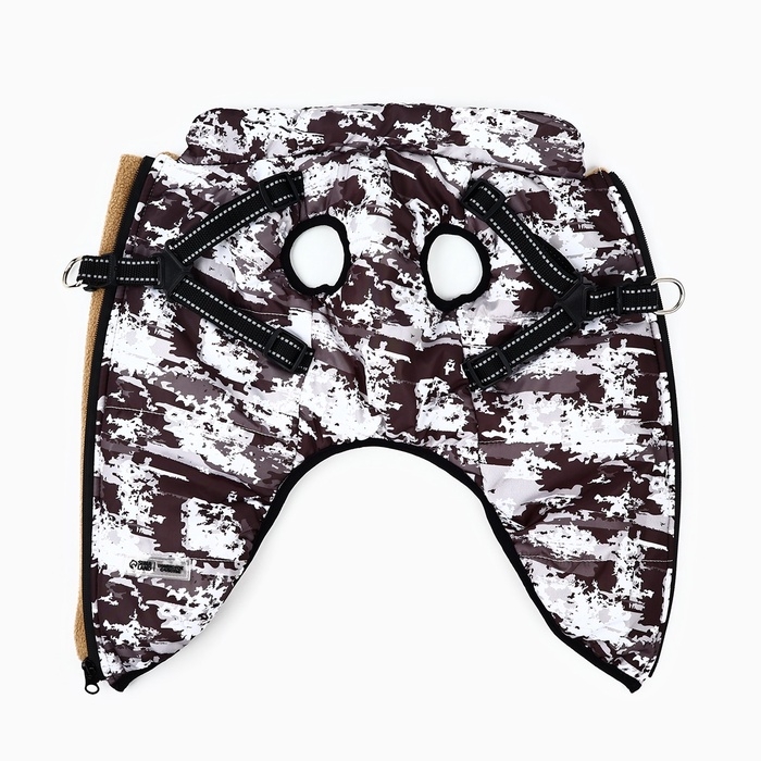 Одежда для собак. Куртка зимняя &laquo;Тёплая зима&raquo;, камуфляж, размер S