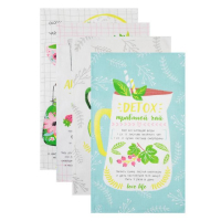 Набор кухонных полотенец Доляна &laquo;Ароматный чай&raquo;, 35х60см-4 шт, 100% хлопок, вафля 160 г/м2