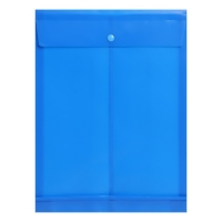 Папка конверт на кнопке А4, 180 мкм, Calligrata, полупрозрачная, с вертикальным расширением, микс