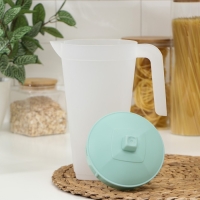 Кувшин с крышкой, 2 л, 20&times;12&times;26 см, цвет фисташковый