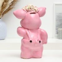 Копилка "Поросенок с кудряшками" 22х13х7см