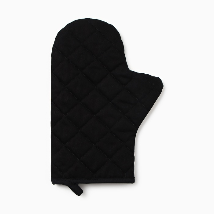 Новый год. Варежка-прихватка &laquo;Новогодние олени&raquo; 20х28см,саржа, 100% х/л, ватин 250г/м2