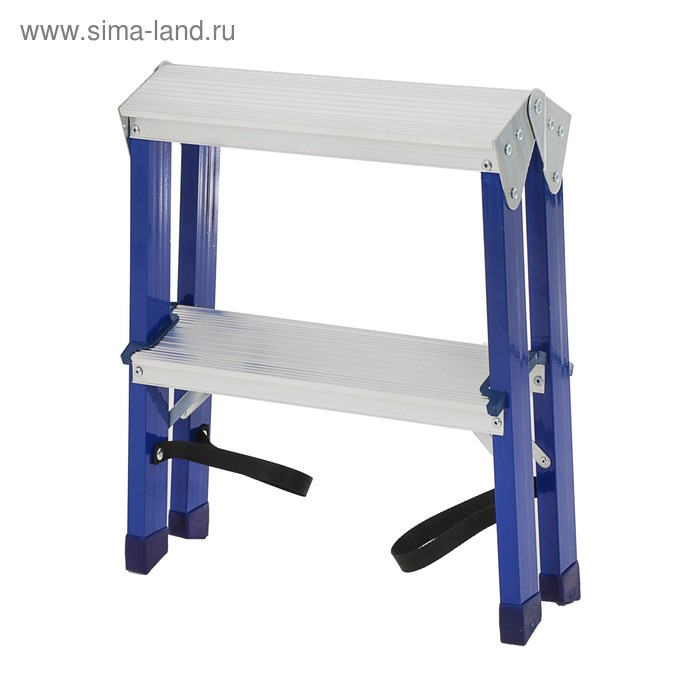 Стремянка ТУНДРА, комбинированная, двухсторонняя, 2 ступени, 430 мм Стремянка ТУНДРА, комбинированная, двухсторонняя, 2 ступени, 430 мм