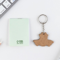 Подарочный набор: блокнот и деревянный брелок "Самому бесстрашному"