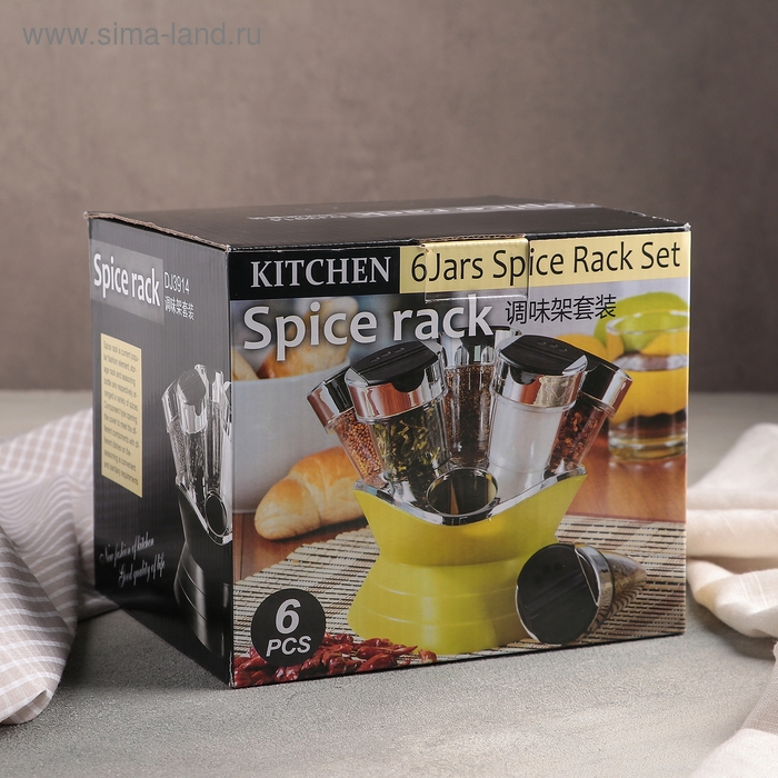 Набор для специй &laquo;Конус&raquo;, 100 мл, на подставке, 6 шт
