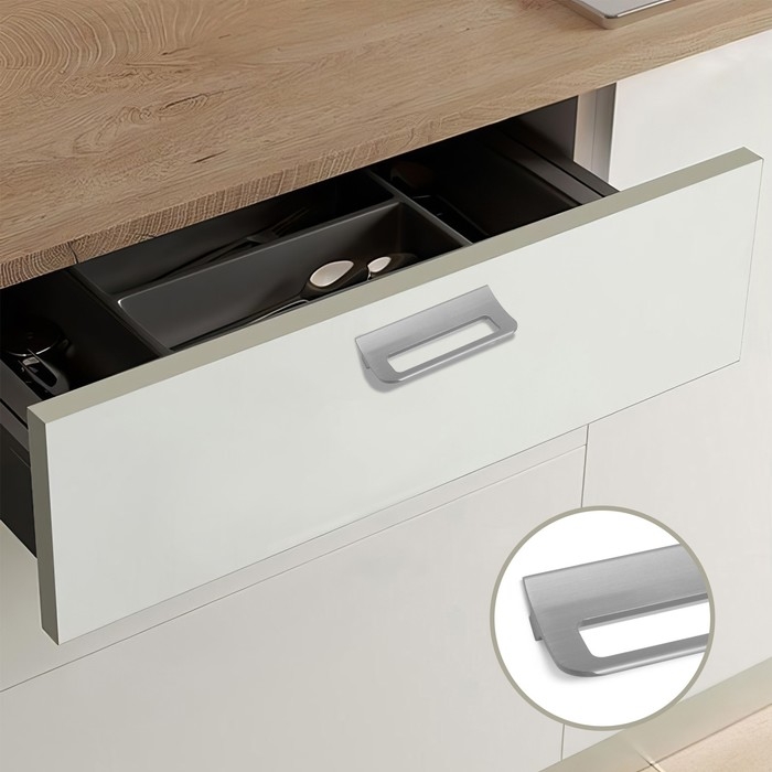 Ручка скоба мебельная RS1402, м/о=96, цвет графит Ручка скоба мебельная RS1402, м/о=96, цвет графит