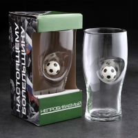 Бокал "Непробиваемый", с футбольным мячом, для пива , 500 мл Бокал "Непробиваемый", с футбольным мячом, для пива , 500 мл