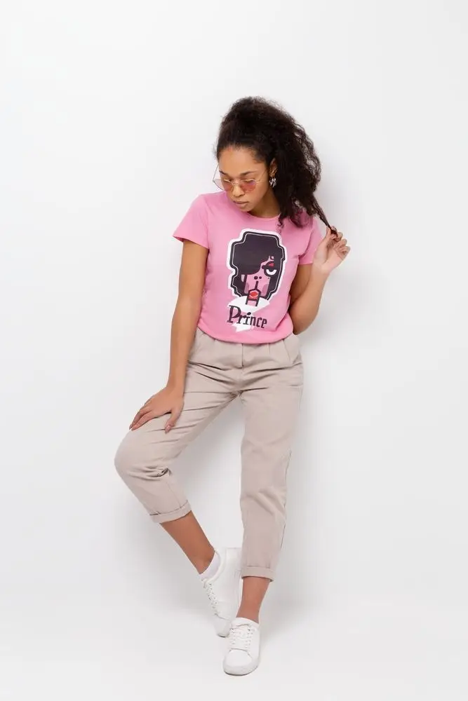 Футболка женская &laquo;Меламед. Prince&raquo;, розовая, размер XL