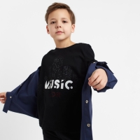 Рубашка джинсовая детская KAFTAN размер 32 (110-116 см), цвет синий Рубашка джинсовая детская KAFTAN размер 32 (110-116 см), цвет синий