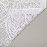 Тюль на кухню на шторной ленте, размер 245х165 см, цвет белый, 100% полиэстер