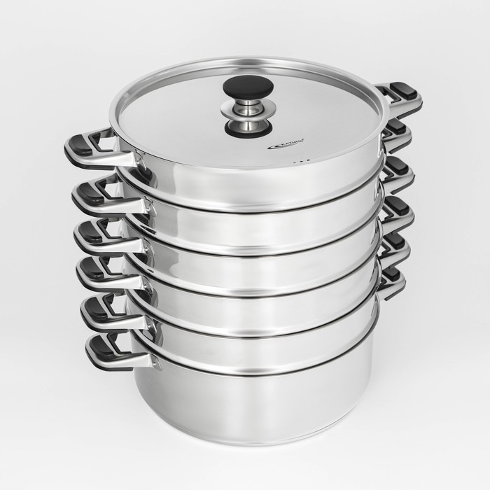 Мантоварка «Алтын», 7,5 л, d=30 см, 5 секций, металлическая крышка, капсульное дно, индукция Мантоварка «Алтын», 7,5 л, d=30 см, 5 секций, металлическая крышка, капсульное дно, индукция