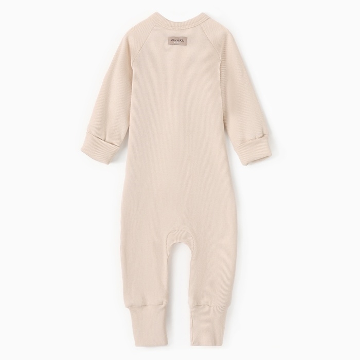 Комбинезон детский MINAKU, цвет светло-бежевый, рост 74-80 см