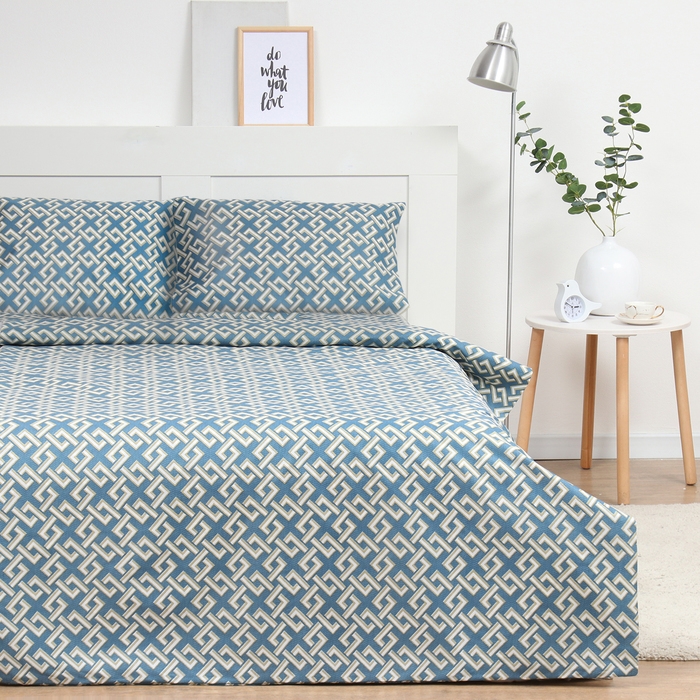 Постельное бельё 2 сп Экономь и Я Abstraction, 173х215см, 175х214см, 50х70см-2шт, микрофибра, 60г/м2