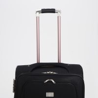 Чемодан средний 52 л (M), отдел на молнии, кодовый замок, с расширением, цвет чёрный Чемодан средний 52 л (M), отдел на молнии, кодовый замок, с расширением, цвет чёрный