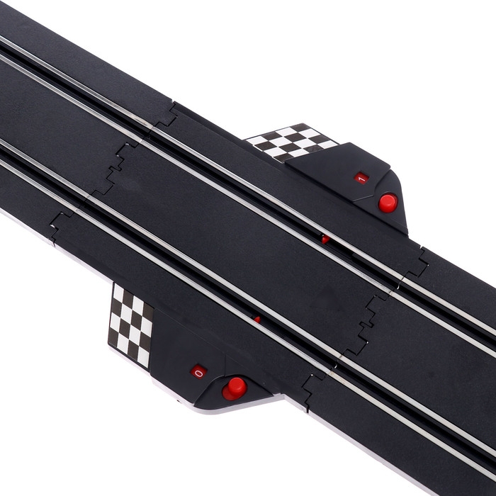 Автотрек &laquo;Турбо кросс&raquo;, с 2 машинами, 1:43, работает от сети