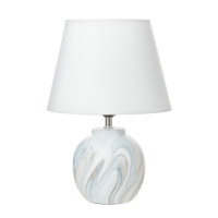 Настольная лампа "Кристел" Е27 40Вт бело-голубой 22,5х22,5х32,5 см RISALUX