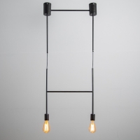 Светильник BayerLux "Лучик" 2хЕ27 40Вт черный 40х5х30-130см