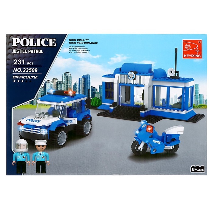Конструктор Полиция &laquo;Полицейский участок&raquo;, 231 деталь