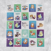 Наклейки-стикеры, набор,&laquo;Лайки от котика&raquo;, 6 х 7 см, 50 шт