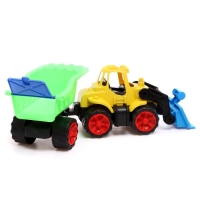 Трактор &laquo;Спецтехника&raquo;, с прицепом, МИКС