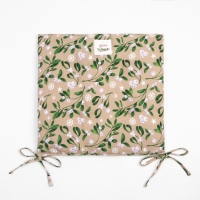 Сидушка на стул Доляна Frosty berries 42х42 см, 100% хл, рогожка 164 г/м2