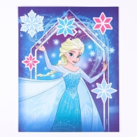 Набор для творчества: фреска песком с блёстками (9 цветов), "Эльза", Холодное сердце