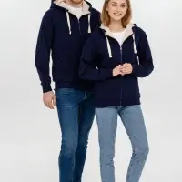 Толстовка на молнии Kulonga Sherpa, темно-синяя, размер S