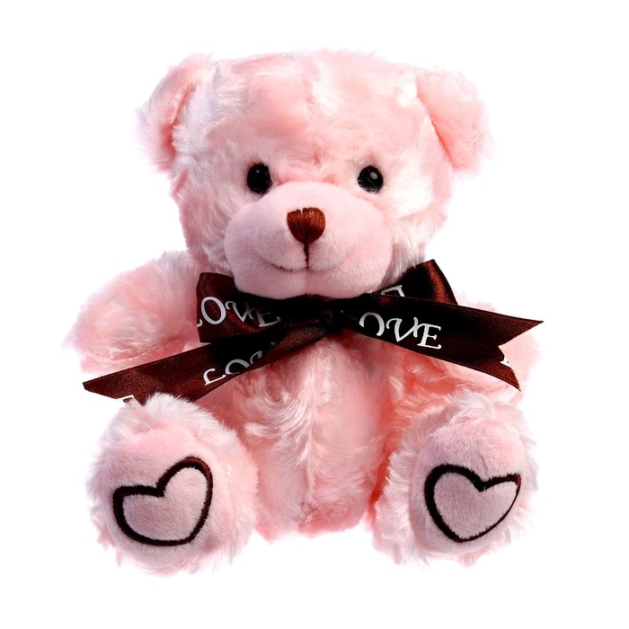 Мягкая игрушка &laquo;Мишка&raquo;, 15 см, цвет розовый