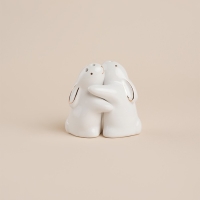 Набор для специй керамический SL Home &laquo;Пасхальные кролики&raquo;, 2 предмета: солонка 230 мл, перечница 230 мл, цвет белый