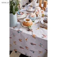 Скатерть пасхальная, Этель Chicken Ranch 110х147 см, 100% хлопок, репс 210 г/м2