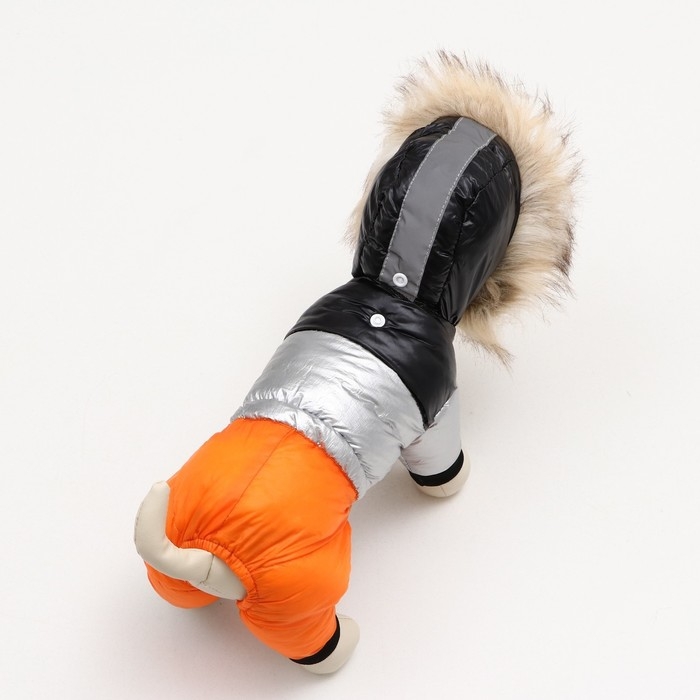 Комбинезон Комбинезон "Пушок", размер 16 (ДС 36 см, ОГ 46 см, ОШ 35 см), коралловый