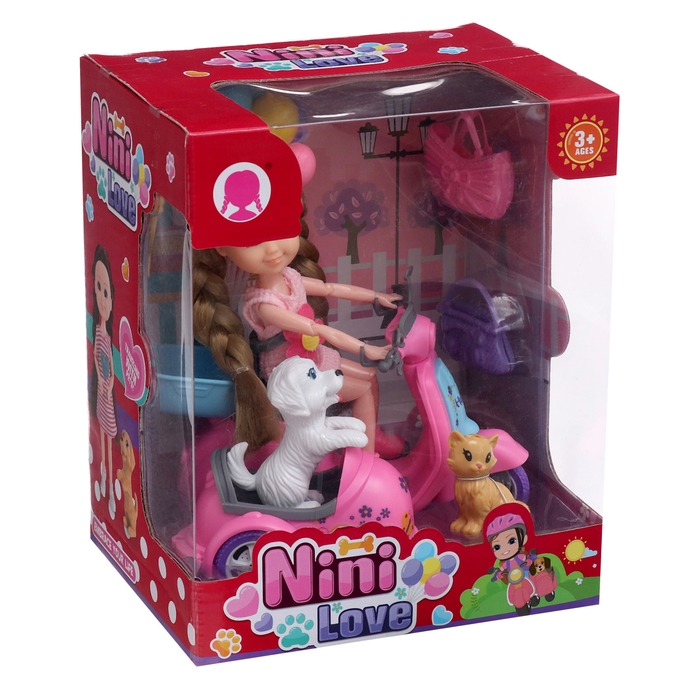 Кукла-малышка &laquo;Арина&raquo; с мотоциклом и аксессуарами, МИКС