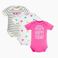 Боди детские Крошка Я "Love"-3 шт, рост 62-68 см Боди детские Крошка Я "Love"-3 шт, рост 62-68 см