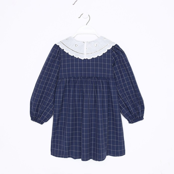 Платье детское с воротником KAFTAN, р.38 (146-152 см), синий