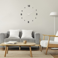 Часы настенные интерьерные, 3d "Эндерлин", наклейка, большие, d-120 см Часы настенные интерьерные, 3d "Эндерлин", наклейка, большие, d-120 см