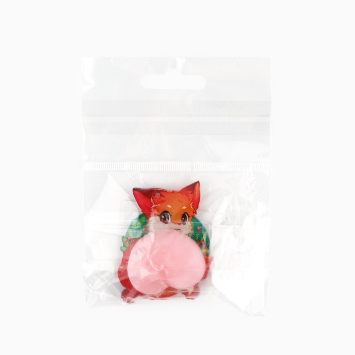 Магнит антистресс новогодний &laquo;Новый год: С Новым годом&raquo;, на Новый год, 5 х 6.2 см