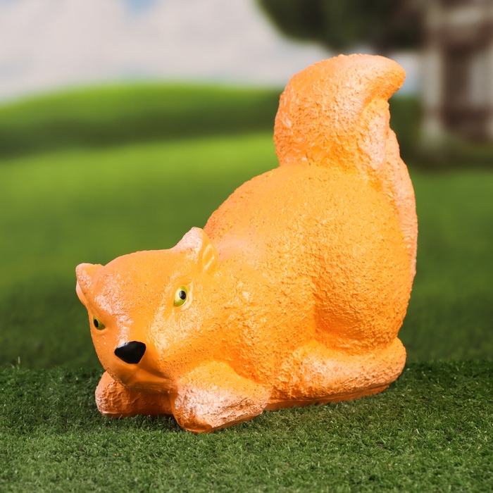 Садовая фигура Садовая фигура "Белка лежит" рыжая, 23х30х15см