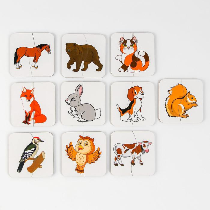 Картинки-половинки &laquo;Животные&raquo;