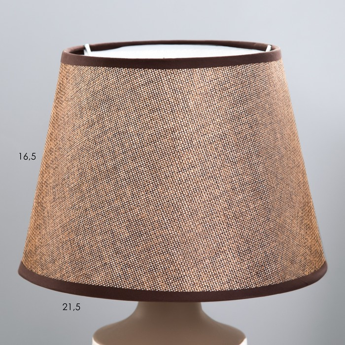 Лампа настольная 16009/1 E14 40Вт бело-шоколадный 24х24х40 см RISALUX