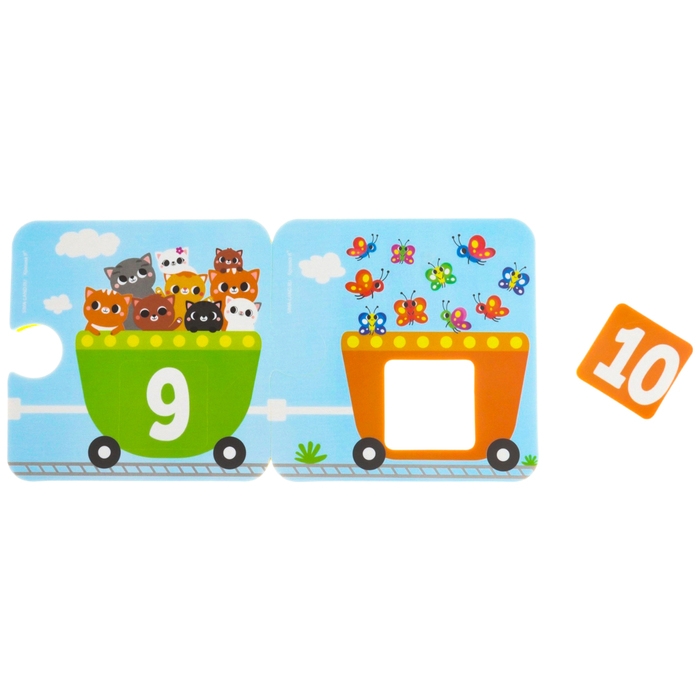 Мягкий пазл для малышей «Счёт и цвет», 20 деталей, Крошка Я Мягкий пазл для малышей «Счёт и цвет», 20 деталей, Крошка Я