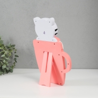 Фоторамка пластик 16х11 см "Тигренок в чашке" розовый 29,5х8х19,5 см Фоторамка пластик 16х11 см "Тигренок в чашке" розовый 29,5х8х19,5 см