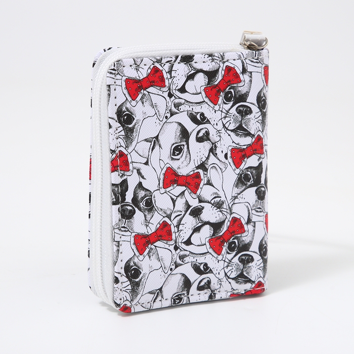 Кошелёк детский на молнии «Выбражулька», цвет белый/красный Кошелёк детский на молнии «Выбражулька», цвет белый/красный