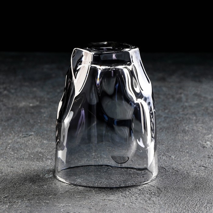 Стакан стеклянный &laquo;Лава&raquo;, 325 мл, цвет серый