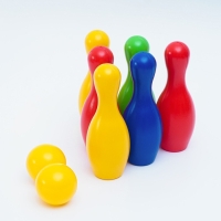 Боулинг детский цветной, набор: 6 кеглей 21 х 7 см, 2 мяча d-6.5 см Боулинг детский цветной, набор: 6 кеглей 21 х 7 см, 2 мяча d-6.5 см