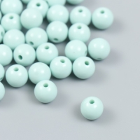 Бусины пластик "Серо-голубые" глянец набор 25 гр d=1 см Бусины пластик "Серо-голубые" глянец набор 25 гр d=1 см